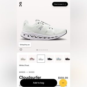 On cloudsurfer running shoes